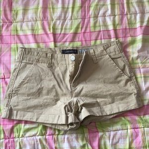 Khaki Midi Aero Shorts